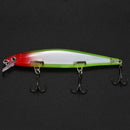 1PCS Minnow Fishing Lure 11CM 13G Pesca Hooks fish Wobbler Tackle Crankbait