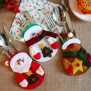 1pcs Cute Christmas Xmas Decor Kitchen Tableware Holder Pocket Dinner Bag s