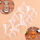 40pc Mini Clear Plastic Perfume Cosmetics Oil Liquid Diffuser Bottle Funnel Labs