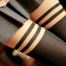 Sexy Women Nude Top Temptation Sheer Mock Suspender Tights Pantyhose StockingES