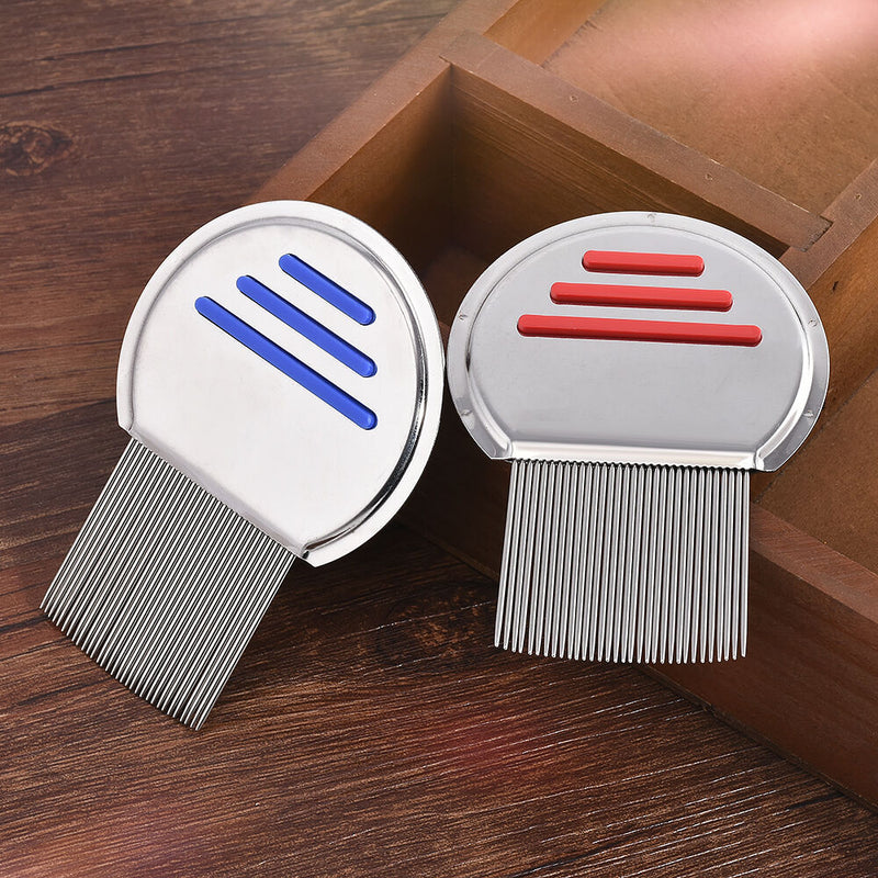 Lice Treatment Comb for Head Lice & Nit Lice Egg Removal, Stainless Steel Metal'
