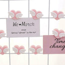 Love Wing Clip Photo Paper Notes Pink Clip DIY Photo Decoration Wall A4A1