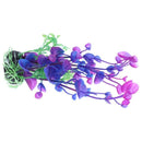 7.9" Fuchsia Green Plastic Fish Tank Underwater Ornament Aquarium Aquatic PlR5O5