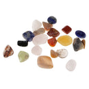 21Pcs/Pack Palm Tumblestone Crystals Gemstones Minaiture for Home Decor Gift