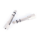 2Pcs 6.5mm male plug to 3.5mm female jack stereo headphone audio adapteES