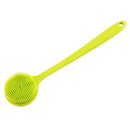 Long Handle Silicone Bath Brush Back Rub Massage Shower Cleaning Brushes