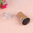 3pcs 1m 10 LED Bottle Cork Shaped Light Solar Light Christmas(White) A