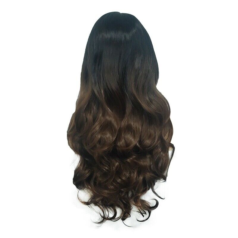 Long Wavy Wig Women Long Curly Hair Rose Net High Density Heat Resistant Sy R7M6