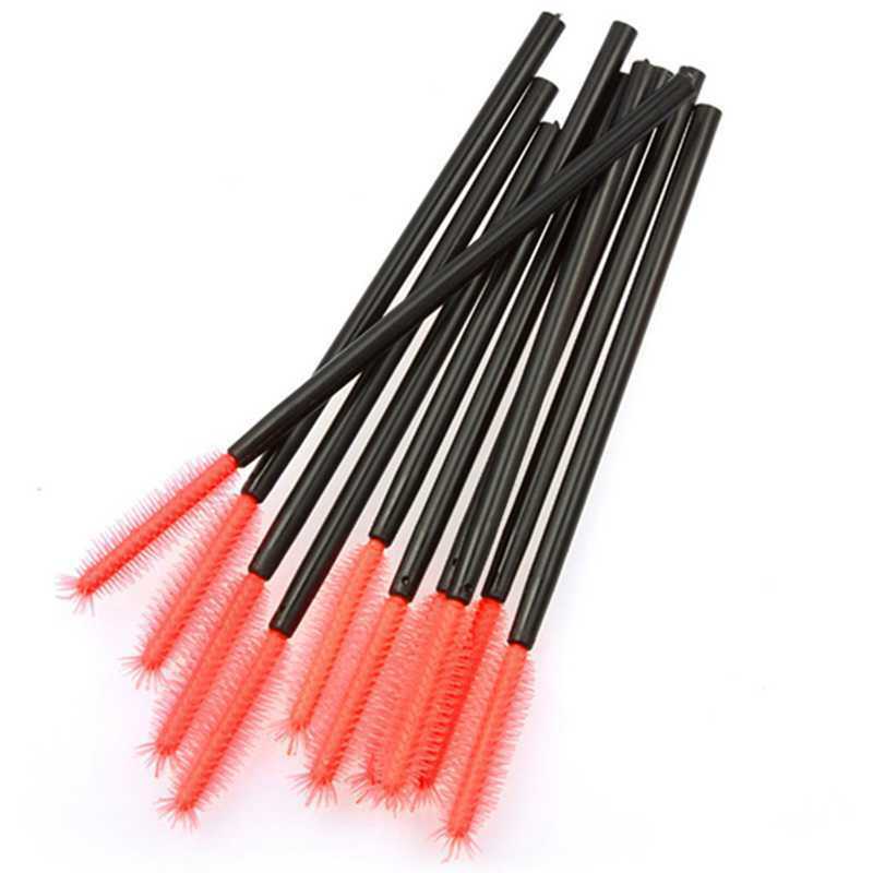 50 pieces Disposable Eyelash Brushes Mascara Brush Makeup Tool Type 1 T8T5