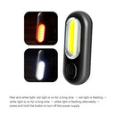 LED Bicycle Light 5 Modes Bike USB Charging Taillight Safety Helmet Lamp