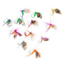 butterfly flies trout freshwater fly fishing, 12pcs, fly trout fishing lures ES