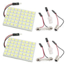 2x Car Vehicle Interior Panel Light 48 SMD LED T10 Festoon Dome Bulb Lamp Dzjo