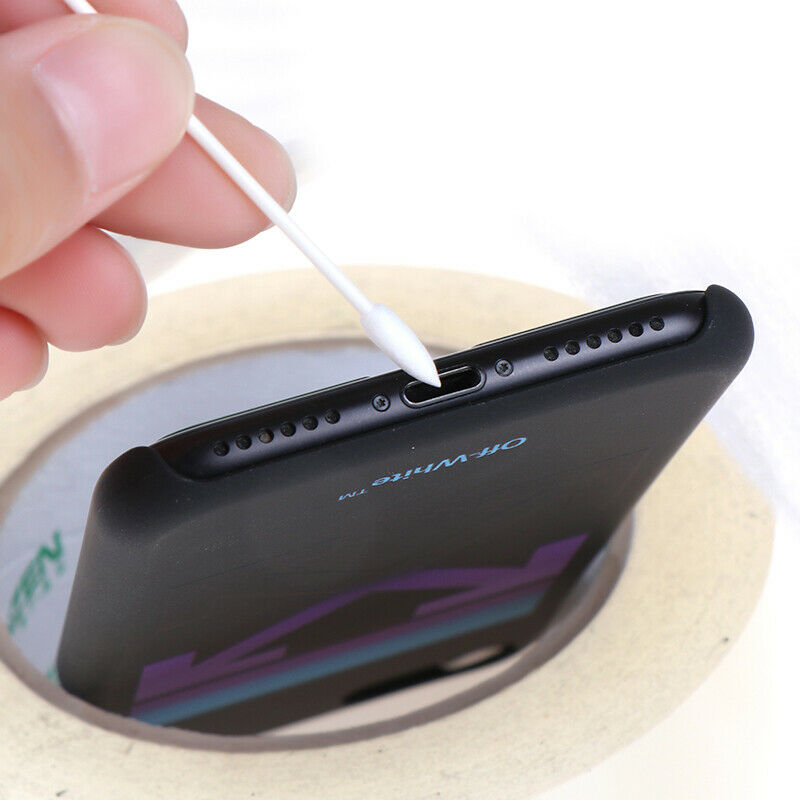 50Pcs Ear Earphone Earbuds Tips Headset Cotton Disposable Stick Cleaning ToolJ!c