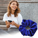 6pcs Velvet Scrunchies Women Elastic Hair Rings Ponytail Holder (Style 2) A