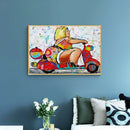 5D Full Round Girl DIY Diamond Painting Rhinestone Picture Decor (LG297)