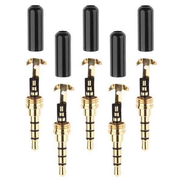5X 3.5mm Male Stereo Audio AUX Adapter Plug Jack Adapter Repair for Earphone