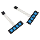 5PCS 1x4 Matrix Array 4 Key Membrane Switch Keypad Keyboard 4 Keys FT