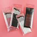 Rancai 7Pcs Eyeshadow Brushes Set Natural Horse Pony Hair Cosmetics Blendin