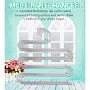 4PCS  Pants Hanger Rack S-type 5 Layers Clothes Belt Hanger Space Saving Sto Gw