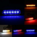 6LED Strobe Light Car Truck Light Emergency Hazard Warning Light Universal V4P2