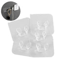 5Pcs Transparent Plug Wall Bracket Kitchen Wall Strong Adhesive Socket Hook