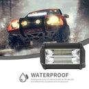 LED Work Lamp 3030 72W 6500K 10800LM Waterproof Strobe Light for Truck Boat