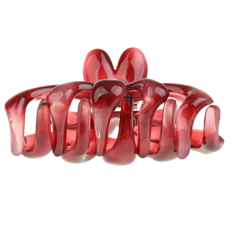 Large Red Hair Claw Clamp Clip Acrylic Barrette Hair Accessories Hairwear