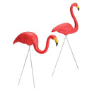 2pcs Plastic Looking Up&Down Flamingo Yard Garden Lawn Vivid Decor Red