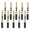 3.5mm Jack Stereo Male Connector DIY Headphone Plug, Pack of 10