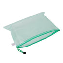 12 Pcs A4 Paper Gridding Zipper Closure Files Bags Folders Green B4R7