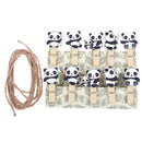 10Pcs/lot panda DIY Clothes Paper Peg Stationery Wooden Photo Clip Craft Clips