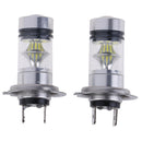2pcs H7 120W 24000LM automotive LED headlights COB kit 6000K FT