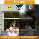 100 LED Solar Power Wall Light Intelligent Light-sensing Control 120 degree D6R5