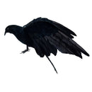 Feathered Crow for Halloween Christmas Decoration, Realistic Looking Birds Black