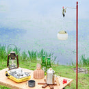 Telescopic Foldable Lamp Rod for Fishing Camping Light Holder Pole (Red) A