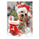 Dog Christmas Xmas 5D Diamond Embroidery Painting Rhinestone Cross Stitch