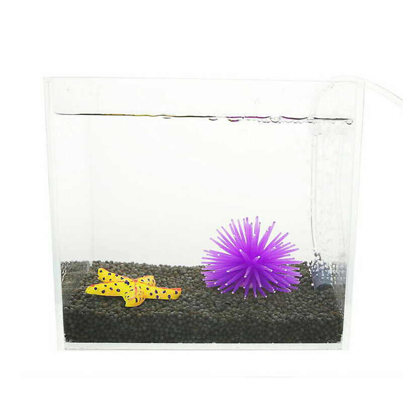 2pcs Aquarium Fish Tank Decoration Silicone Artificial Coral Underwater Adron