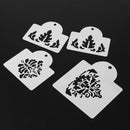 7pcs/Lot Plastic Cake Stencil Cake Decoration Sugar Sieve Cake Mold Stencil