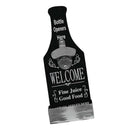 Shabby Wooden Beer Shaped Wall Mounted Bottle Opener Hanging Opener,  Black