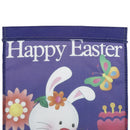 Morigins happy easter bunny colorful eggs double-sided spring garden flag de OZ