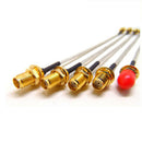 10 cm SMA female bulkhead to SMA male pigtail cable Semi-Flexible RG405 Jack New