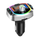 Car Bluetooth FM Transmitter QC3.0 PD Fast Charge 6 RGB Backlit 2 USB Ports