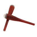 2 Pieces Red Sandalwood Roll Erhu Shafts Axis Erhu Replacement Parts