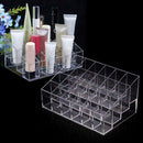 Clear Acrylic 24 Cosmetic Organizer Makeup Case Holder Display Stand Storag