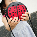 Ladybug Cute Children'S Shoulder Bag Personality Wild Purse Mini Accessorie P2R5