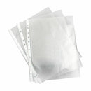 A4 Clear Plastic Punched Pockets Folders Filing Wallets Sleeves Wallets UKT H2A6