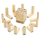54 Pieces Wooden Block Stacking Game with Numbers and Dice E2J2