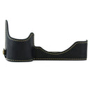 Bottom Opening Version Protective PU Leather Half Camera Case Bag for Sony  I6B6