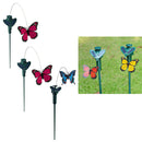 3pcs Solar Planter Butterfly Stakes Garden Yard Decoration Flower Bed Ornament