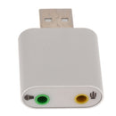 2x USB2.0 External Sound Card Audio Adapter 3.5mm Microphone /Headphone Jack